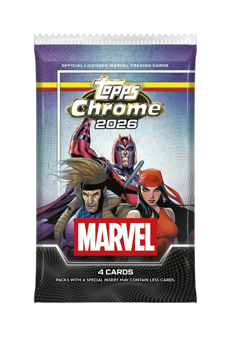 2026 Topps Chrome Marvel Comics Blaster Pack
