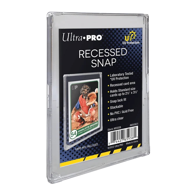 Ultra Pro UV Recessed Snap kártya tartó széles peremmel