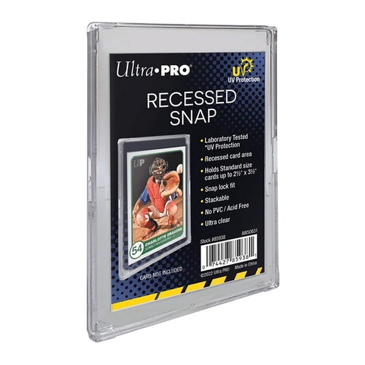 Ultra Pro UV Recessed Snap kártya tartó széles peremmel